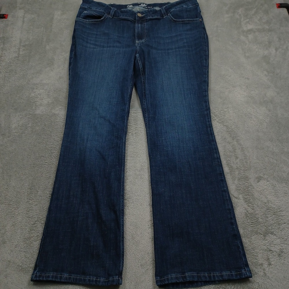 Wrangler Jeans Womens 20W Blue Denim Bootcut Western Workwear